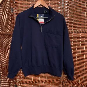 Vintage LIZ WEAR ski medium navy pullover